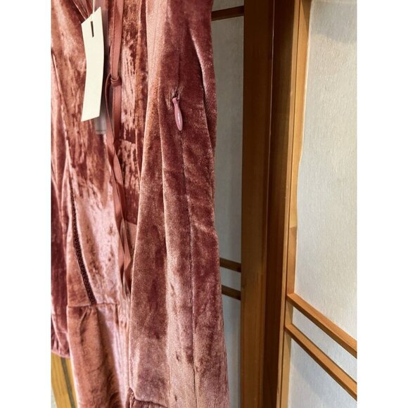 NWT Pink Velvet Tunic Small Dress, Endless Rose, Romantic Boho Drop Waist, Lined - Picture 9 of 10